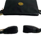 BURBERRY Shoulder Bag leather black Nova Check Women Used Authentic