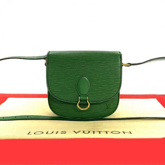 LOUIS VUITTON Shoulder Bag M52214 leather green Epi Mini Saint-Cloud