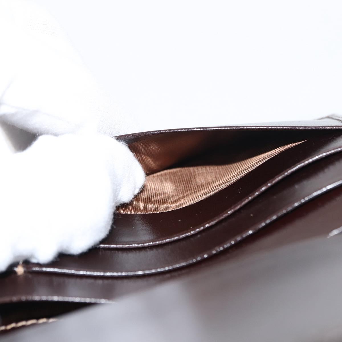 FENDI Zucca Canvas Long Wallet Black Brown
