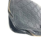 GUCCI business bag 201755 leather black With strap GG Guccisima mens Used Authentic