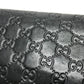 GUCCI Trifold wallet 257303 leather black Sima line GG