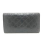 GUCCI Trifold wallet 257303 leather black Sima line GG