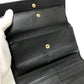 GUCCI Trifold wallet 257303 leather black Sima line GG