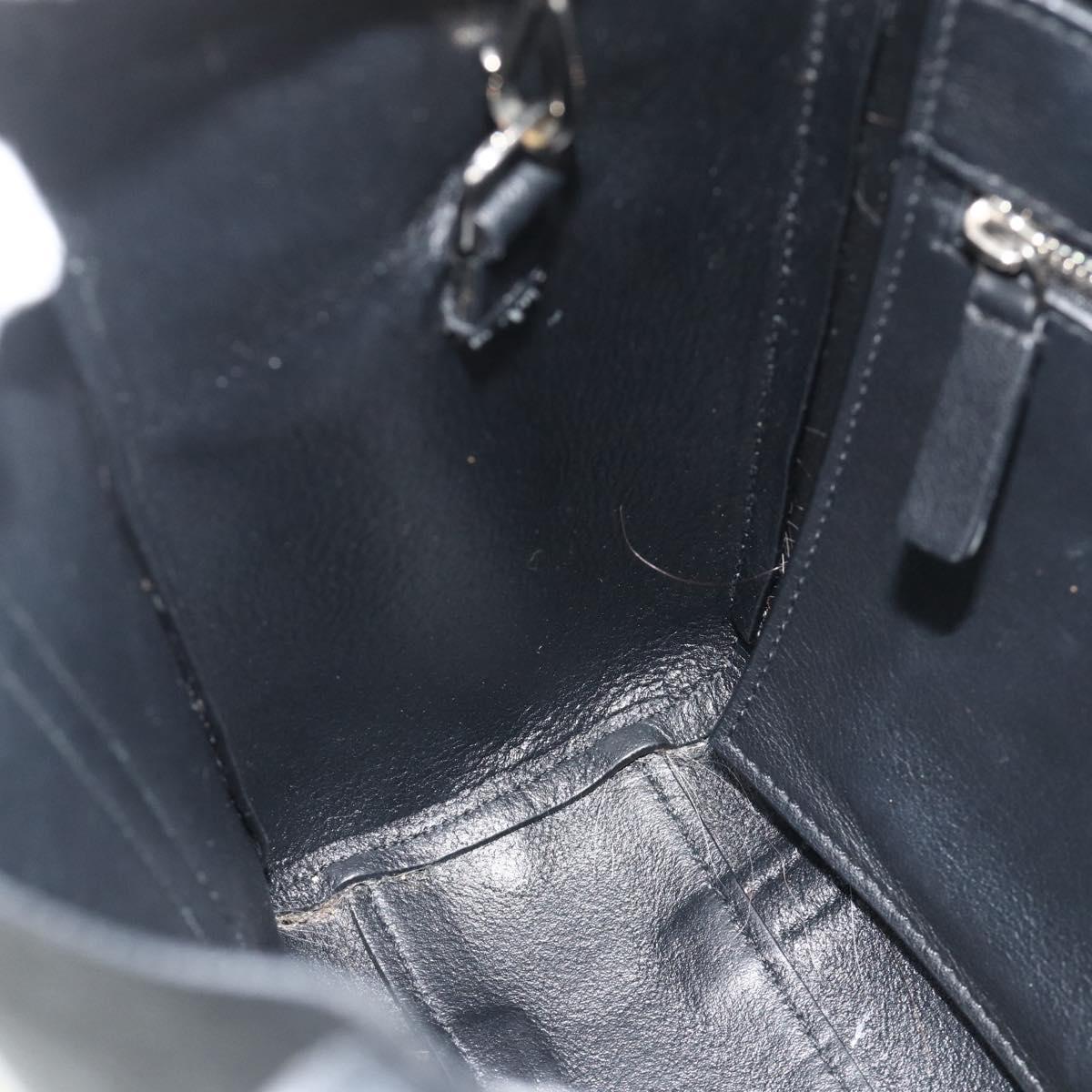 BALENCIAGA Two Way Mini Tote Bag Black Silver