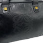 LOEWE Handbag leather black Anagram logo Amazonas Women Used Authentic