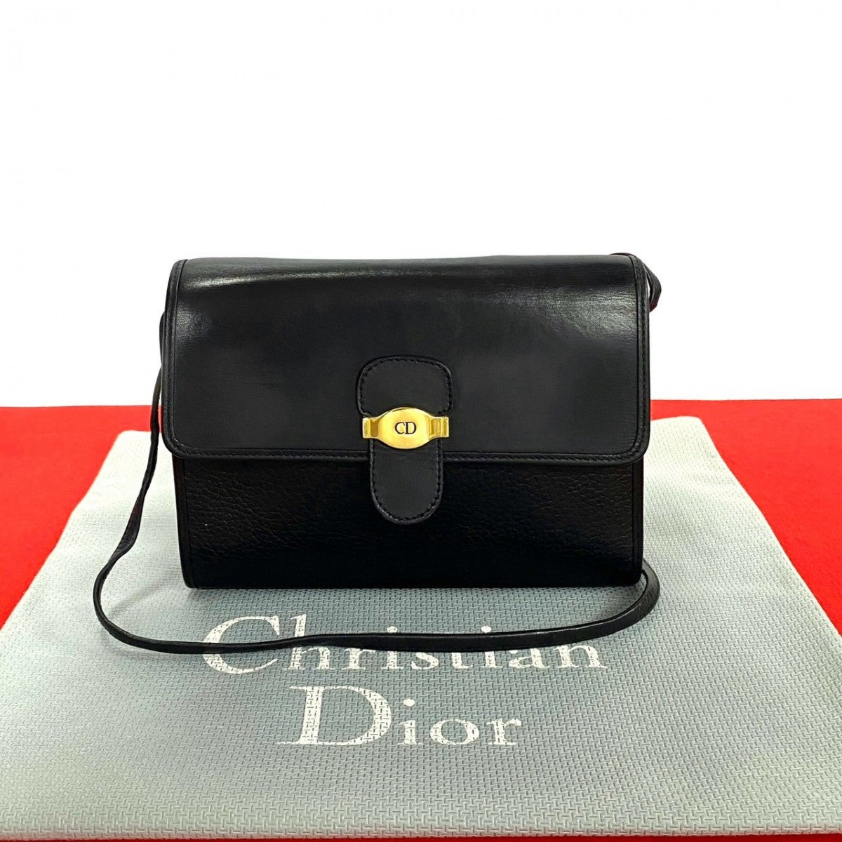Dior Shoulder Bag leather black