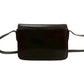 GUCCI Shoulder Bag leather Brown GG logo Metal Women Used Authentic