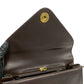GUCCI Shoulder Bag leather Brown GG logo Metal Women Used Authentic