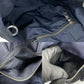 PRADA Shoulder Bag Nylon Navy Triangle Logo Metal Reversible Women Used Authentic