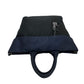 PRADA Shoulder Bag Nylon Navy Triangle Logo Metal Reversible Women Used Authentic
