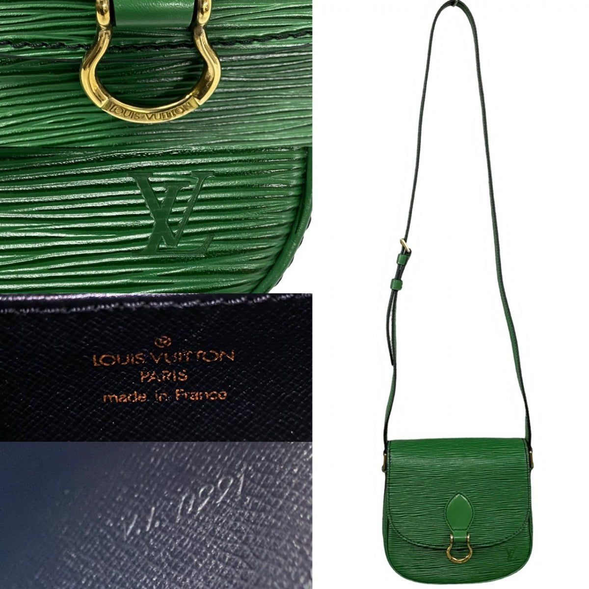 LOUIS VUITTON Shoulder Bag M52214 Epi Leather green Epi Mini Saint-Cloud