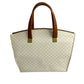 CELINE Shoulder Bag Leather, PVC white Macadam Brazon Women Used Authentic