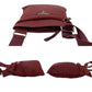 PRADA Shoulder Bag Nylon wine-red Triangle logo Metal Women Used Authentic
