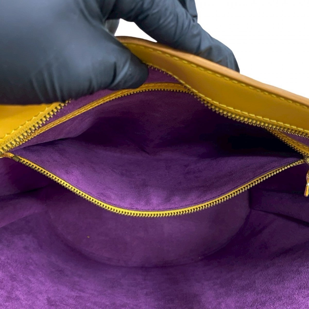 LOUIS VUITTON Shoulder Bag M52339 leather yellow Epi Saint Jacques Poignier Long Women Used Authentic