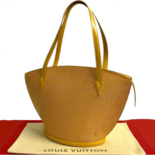 LOUIS VUITTON Shoulder Bag M52339 leather yellow Epi Saint Jacques Poignier Long Women Used Authentic