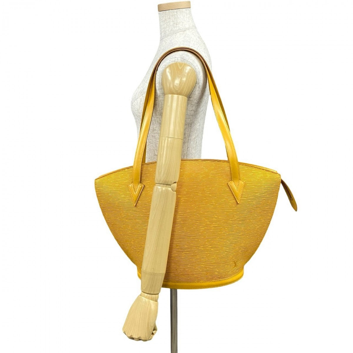 LOUIS VUITTON Shoulder Bag M52339 leather yellow Epi Saint Jacques Poignier Long Women Used Authentic