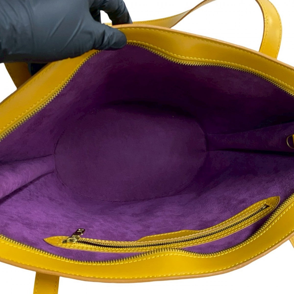 LOUIS VUITTON Shoulder Bag M52339 leather yellow Epi Saint Jacques Poignier Long Women Used Authentic