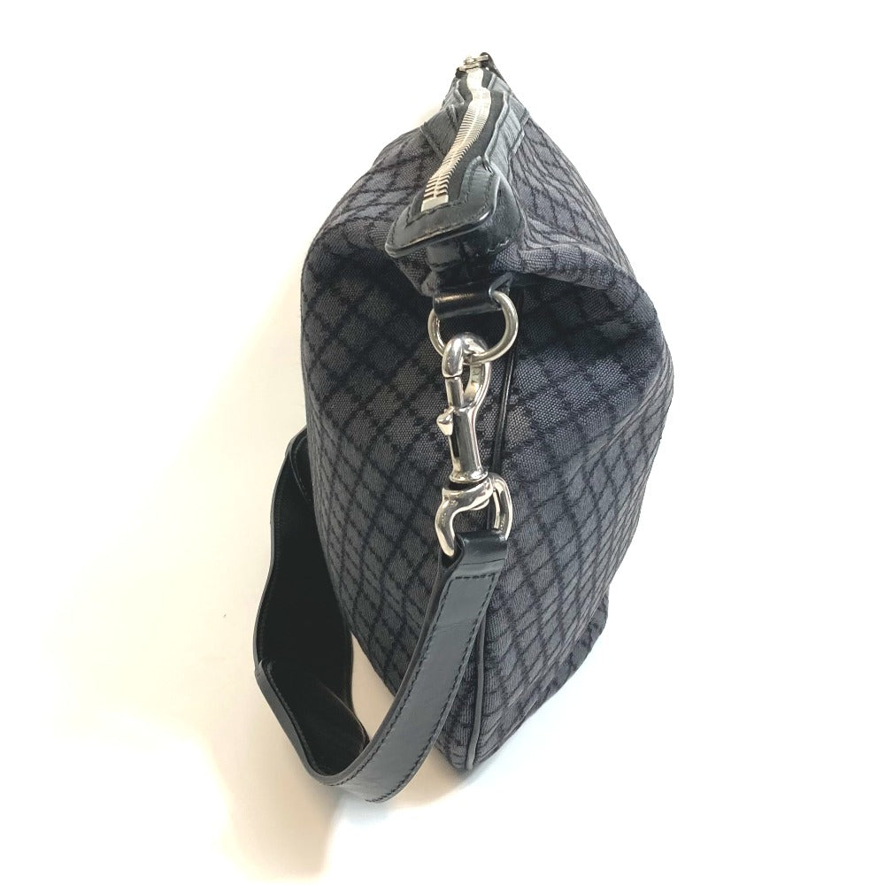 GUCCI Shoulder Bag 243308 canvas Black x gray Diamante Women Used Authentic