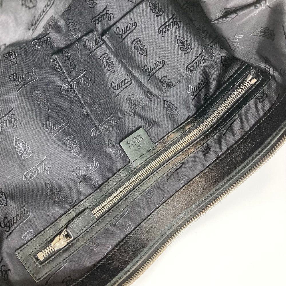 GUCCI Shoulder Bag 243308 canvas Black x gray Diamante Women Used Authentic