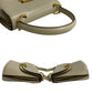 CELINE Handbag Calfskin, Leather beige logo Metal Women Used Authentic