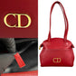 Dior Shoulder Bag leather Red CD logoMetal Women Used Authentic