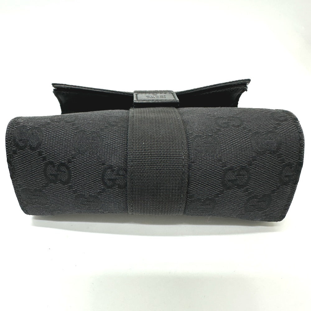 GUCCI Pouch 39.0911 GG canvas black GG Cosmetics Pouch Women Used Authentic