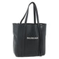 BALENCIAGA Two Way Mini Tote Bag Black Silver