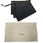 CELINE Shoulder Bag leather black Trio Large Women Used Authentic