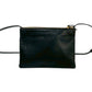 CELINE Shoulder Bag leather black Trio Large Women Used Authentic
