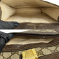 GUCCI Shoulder Bag Leather, PVC Brown GG logo Metal Sherry line Women Used Authentic