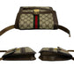 GUCCI Shoulder Bag Leather, PVC Brown GG logo Metal Sherry line Women Used Authentic
