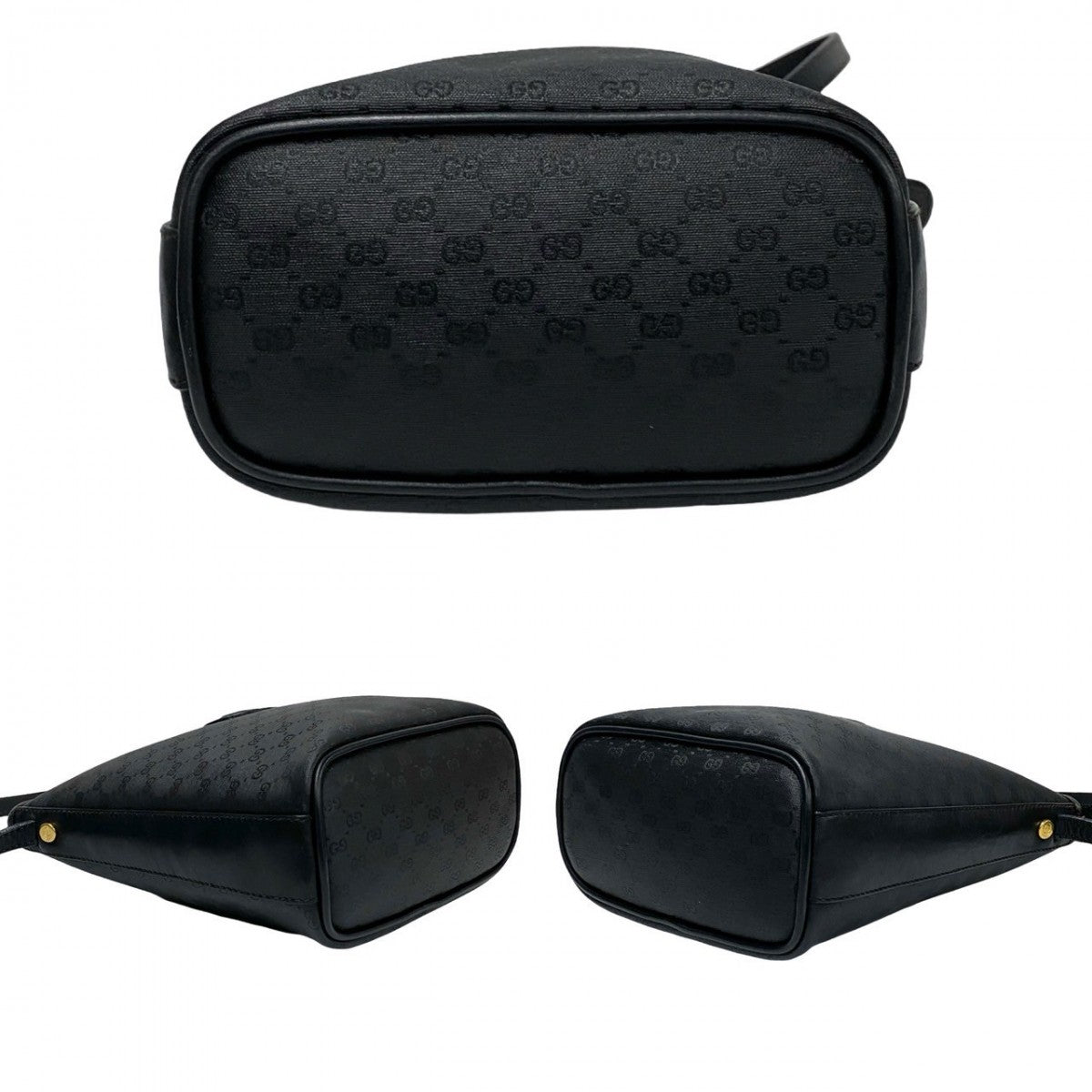 GUCCI Shoulder Bag leather black
