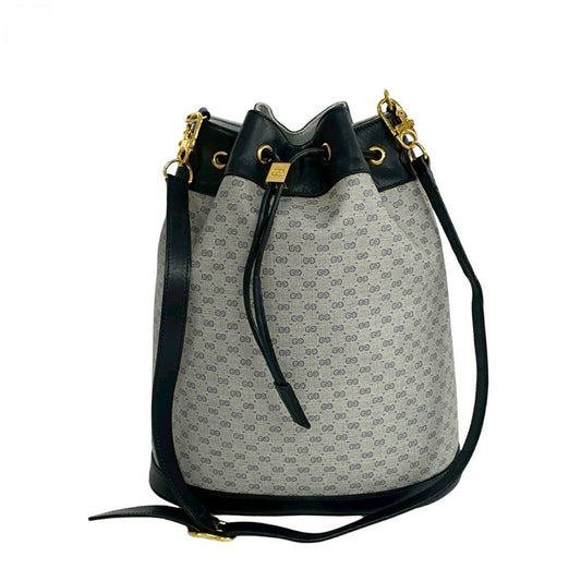 GUCCI Shoulder Bag leather Navy
