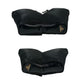 PRADA Handbag Leather, Nylon black PRADA logo Metal Women Used Authentic