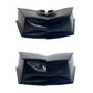 GUCCI Handbag leather Navy GG logoMetal Old Gucci Women Used Authentic