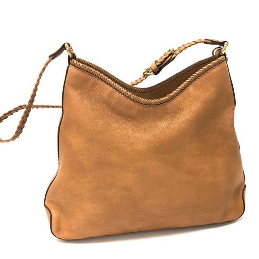 GUCCI Shoulder Bag 257026 leather Brown Women Used Authentic