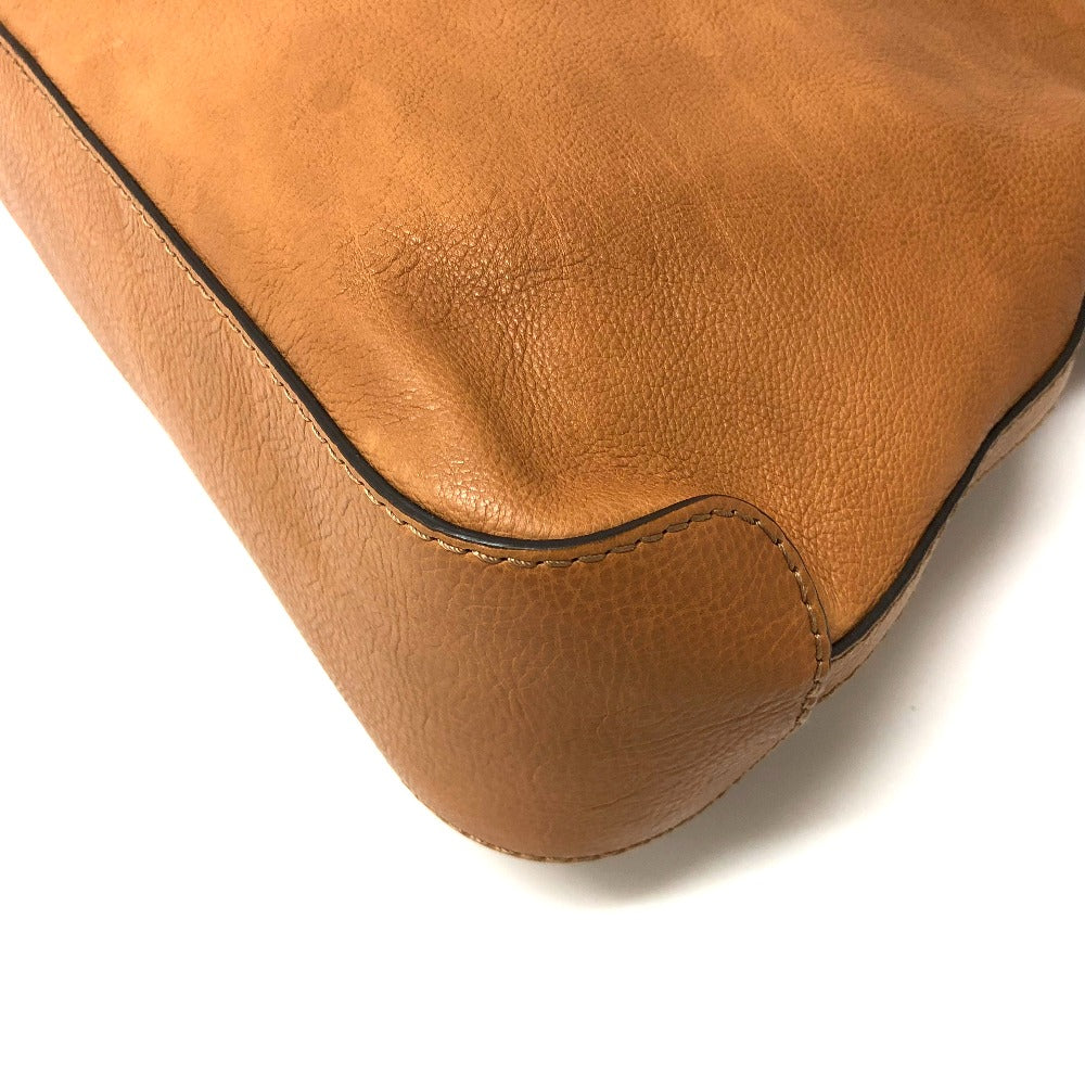 GUCCI Shoulder Bag 257026 leather Brown Women Used Authentic