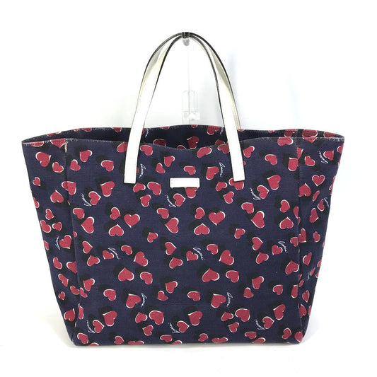 GUCCI Tote Bag 282439 Canvas, Leather pink heart Women Used Authentic