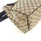GUCCI Shoulder Bag 123326 GG canvas / leather beige GG Mother's Bag Women Used Authentic