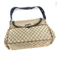 GUCCI Shoulder Bag 123326 GG canvas / leather beige GG Mother's Bag Women Used Authentic