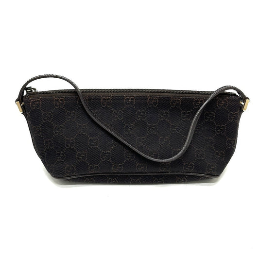 GUCCI Accessory pouch 257300 canvas Brown GG pattern