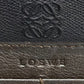 LOEWE Long Wallet Purse leather black Anagram logo Women(Unisex) Used Authentic