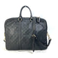 GUCCI Business bag 208463 leather Dark brown Tote Bag handbag Guccisima GG mens Used Authentic
