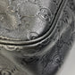 GUCCI Business bag 208463 leather Dark brown Tote Bag handbag Guccisima GG mens Used Authentic