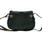 GUCCI Shoulder Bag leather black Horsebit Metal Women Used Authentic