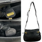 GUCCI Shoulder Bag leather black Horsebit Metal Women Used Authentic