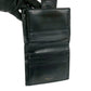CELINE Bifold Wallet Leather, PVC black Macadam Blason Triomphe Pattern Women Used Authentic