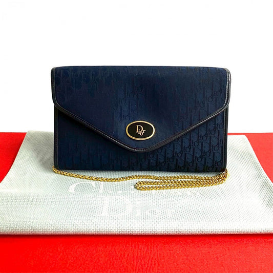 Dior Shoulder Bag leather Navy