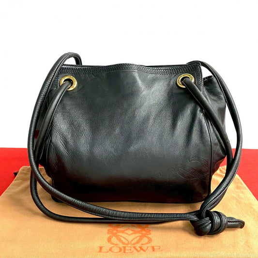 LOEWE Shoulder Bag leather black
