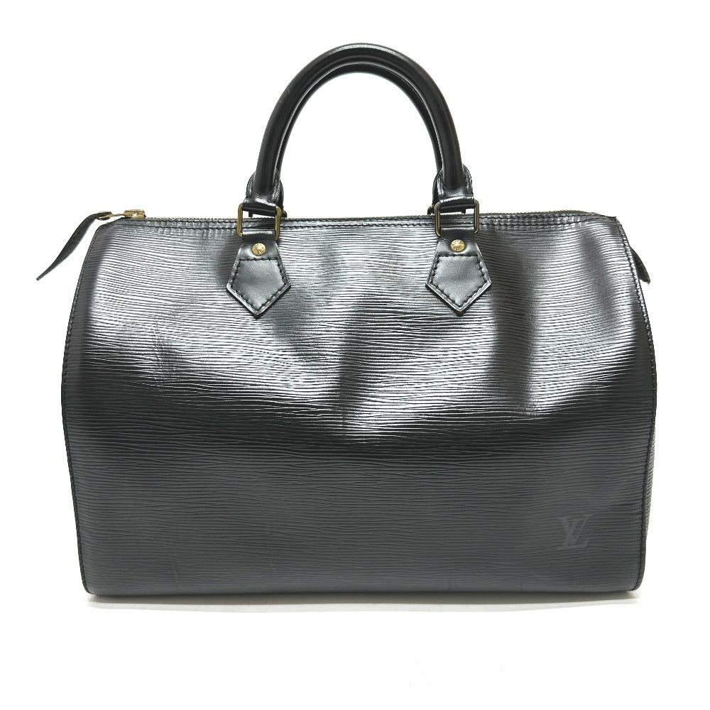 LOUIS VUITTON Boston Duffel bag M59022 Epi Leather black Speedy 30 Women Used Authentic